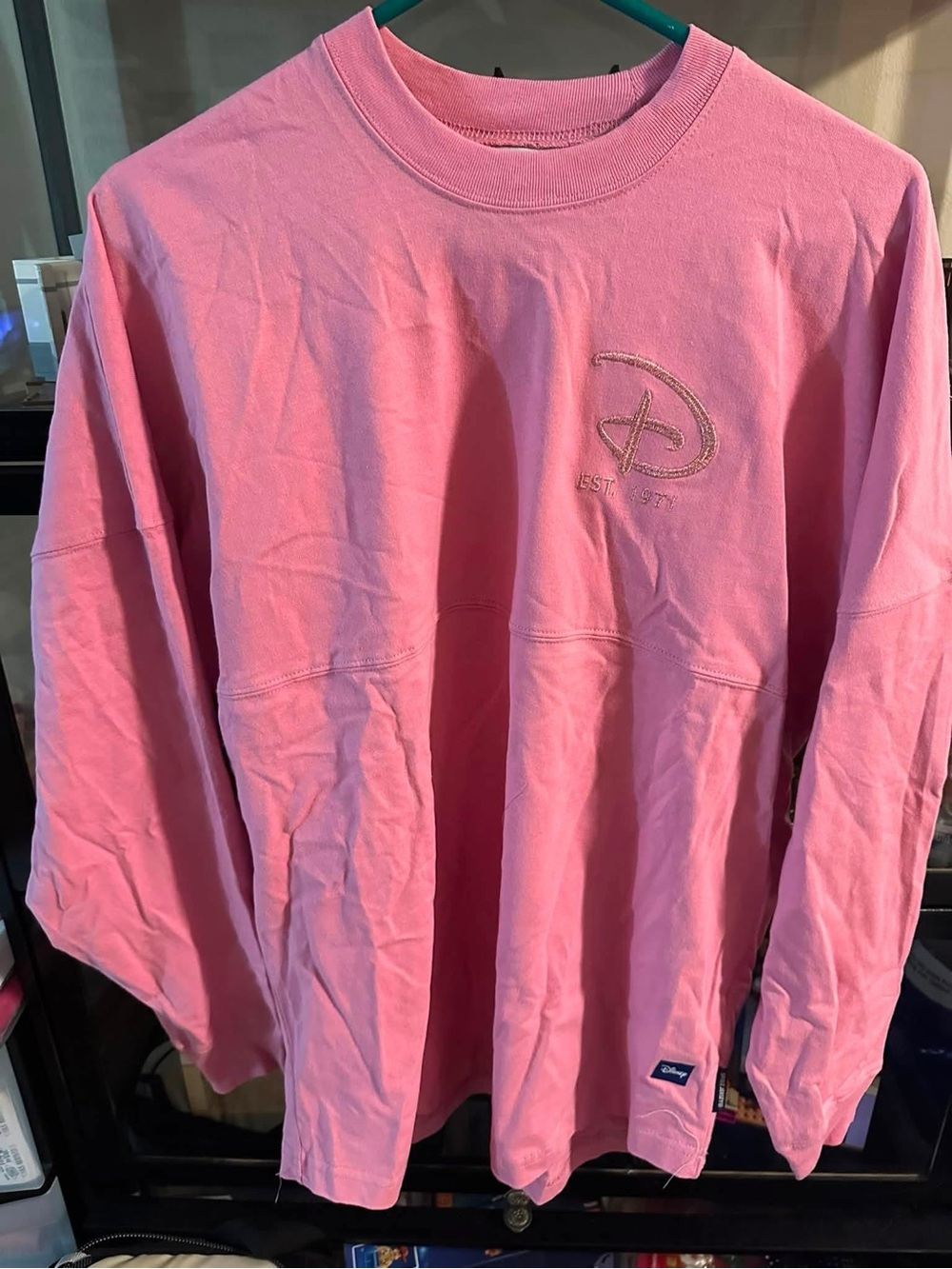 Disney Pink Crewneck Sweatshirt with Subtle Logo